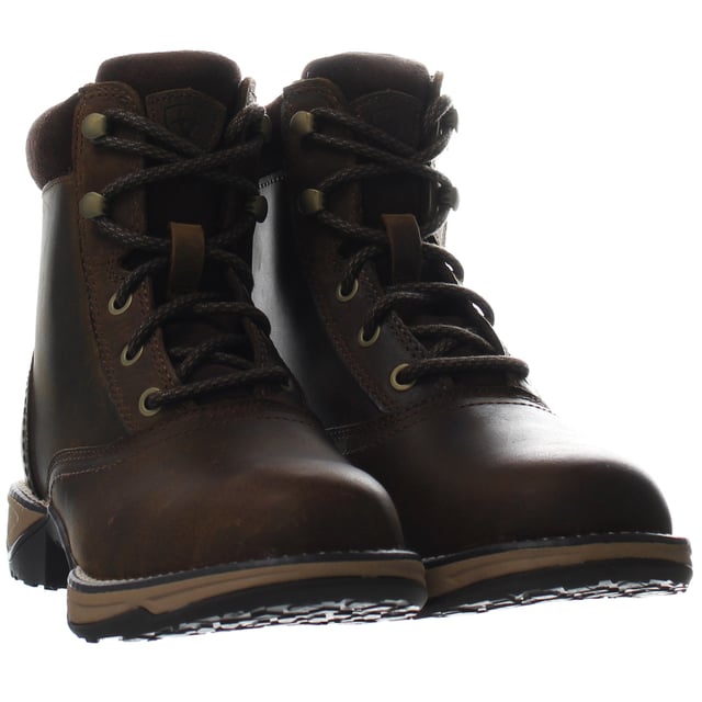 Ariat Anthem Round Toe Lacer Lace-Up Brown  Leather Womens Boots 10035821_B