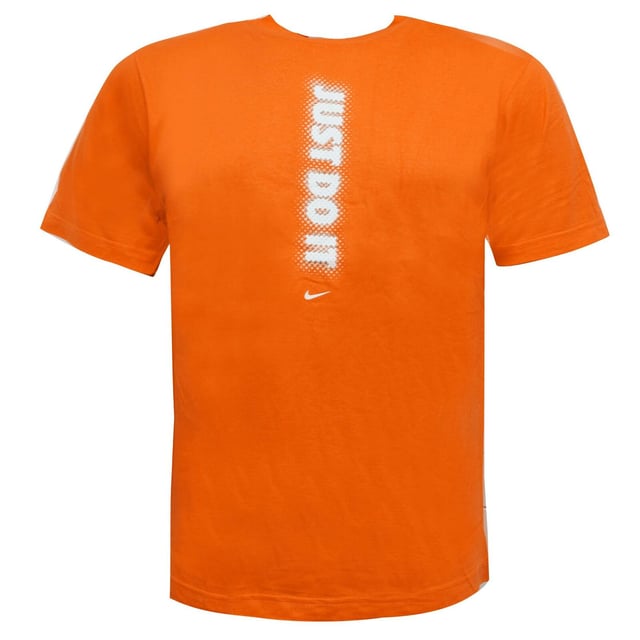 Orange nike shirt just do it shop