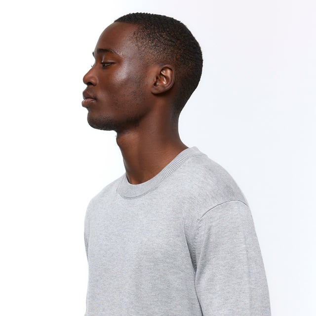 River Island Mens Jumper Grey Slim Fit Lightweight