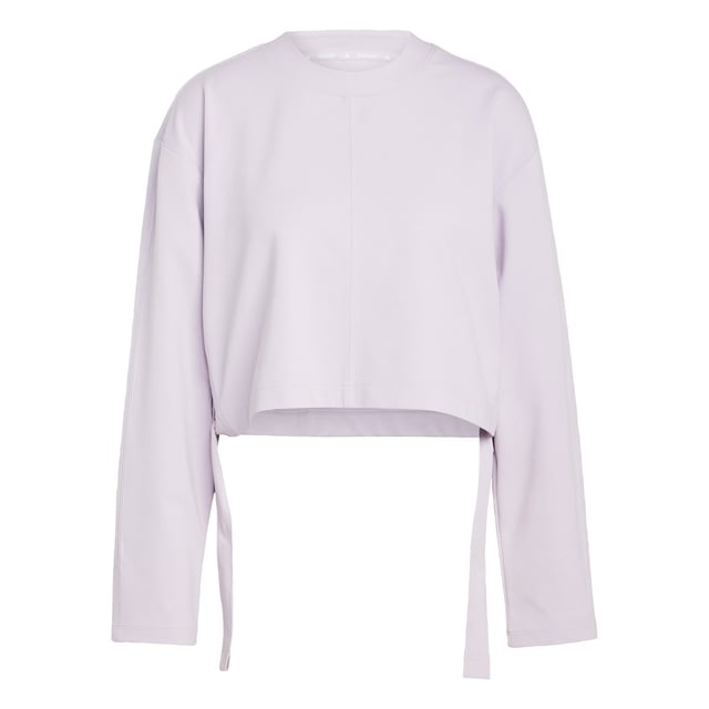 Take your yoga flow from studio to city in this yoga cover-up. Made for comfort inside and out, this soft French terry top keeps you cosy before, during and after your practice. adidas AEROREADY keeps you dry when the heat is on. Slightly cropped and with hem ties, this cover-up layers perfectly over your favourite yoga bra.By choosing recycled, adidas are able to reuse materials that have already been created, which helps to reduce waste. Renewable materials choices will help us to remove our reliance on finite resources. Our products made with a blend of recycled and renewable materials feature at least 70% total of these materials.  -