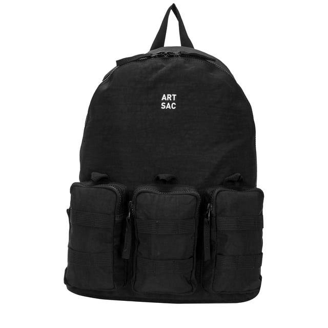 Our largest backpack made in our Contore nylon fabric. This lightweight backpack has plenty of internal space as well as a unique triple-pocket design and internal laptop sleeve (fits 15 inch laptop / Apple MacBook Pro 16 inch) for you to organise all your essentials. It's stylish design is discreet and adaptable enough to style with any outfit. The perfect bag for your every day commute or casual day-trip. Features: , Water Resistant Contore nylon fabric, 15 inch padded laptop sleeve - Fits Apple MacBook Pro 16 inch, Zip top opening to main compartment, Triple front zip pocket with webbing loops, Internal zip pocket for smaller valuables, 2 Internal mobile phone slip pockets - fits normal and plus size smart phones, 3 Internal pen slip pockets, Ergonomic contoured back panel, Adjustable padded backpack straps, Top grab handle, Large model Style Ref: 52000 BLACK