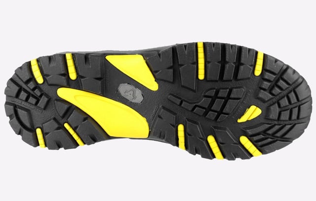The AS803 Broad extra wide EE fit waterproof safety boot has an impressive fit being built on an extra-wide last. An anatomically moulded extra-wide steel toe cap provides an exceptionally roomy toe box area.
- Extra wide EE fit waterproof safety boot- Water resistant crazy horse leather upper- Internal DRI BLOC waterproof breathable membrane- Anatomically moulded extra wide steel toe cap- Wide and roomy toe box area- Removable PU footbed- Anti penetration steel midsole- Moulded rubber toe and heel guard- Cushioning phylon midsole combined- Hardwearing slip resistant rubber outsole in antistatic construction- Heat resistant outsole to 300 degrees