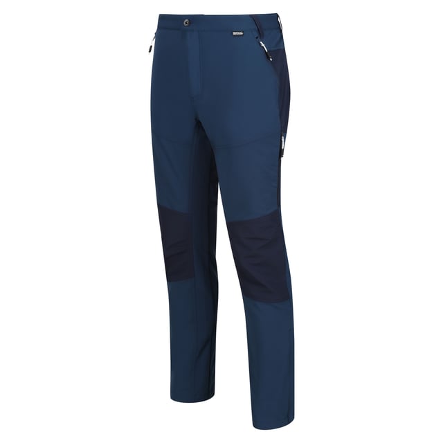 Material: Elastane, Polyester. Fabric: Stretch. Design: Logo. Fabric Technology: Isoflex, Water Repellent, Wind Resistant. Belt Loops, Side Zip Ankles, Ventilation Panels. Pockets: 2 Side Pockets, 1 Back Pocket, 1 Thigh Pocket, Zip. Waistline: Part Elasticated. Weatherproof.