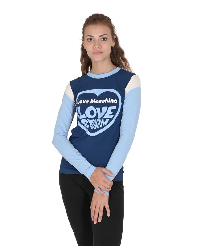 By: Love Moschino - Detail: W 4 H74 01 E 1951 4054 MULTI - Colour: Blue - Composition: 96% COTTON + 4% SPANDEX - INLAY: 98% COTTON + 2% SPANDEX - Measures: - Made: TURKEY