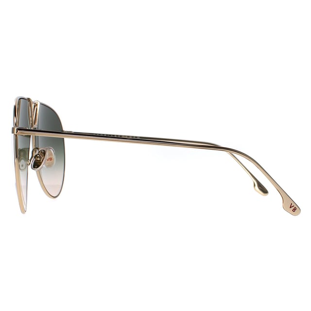 Las gafas de sol Victoria Beckham VB208S 700 gold khaki grey gradient tienen una montura elegante y de gran tamaño con una forma de aviador única. La montura es ligera y cómoda de llevar, por lo que podrás llevarlas todo el día sin ninguna molestia. Estas gafas de sol son perfectas para cualquier ocasión, desde un día en la playa hasta un sofisticado evento nocturno.