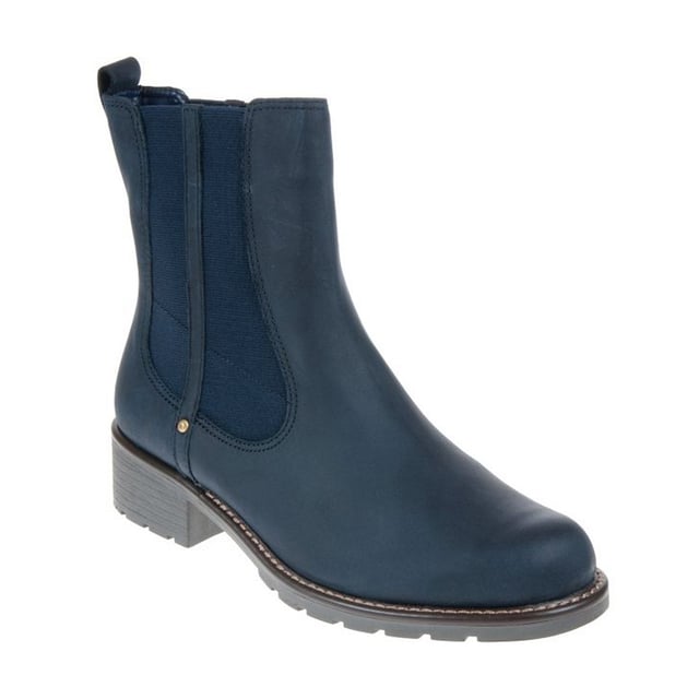 Clarks womens on sale navy boots