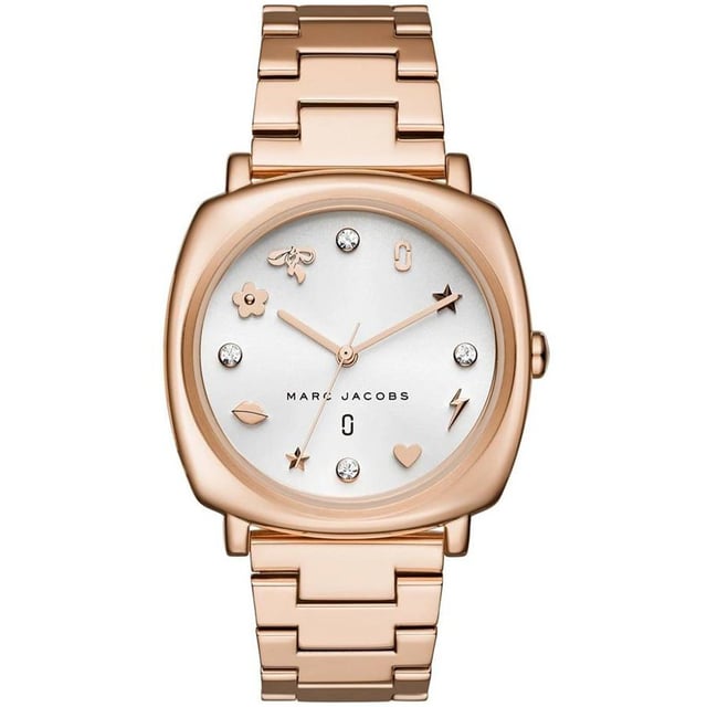 Specification Details Brand Marc Jacobs Model MJ3574 Barcode Number 796483357198 Gender Women's Case Diameter 38 mm Case Material Stainless Steel Case Colour Rose Gold Dial Colour White Band Material Stainless Steel Band Colour Rose Gold Movement Quartz Chronograph No Water Resistance 5 ATM