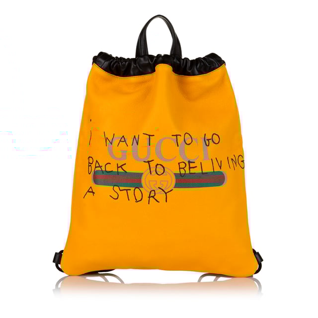 Yellow sales gucci backpack