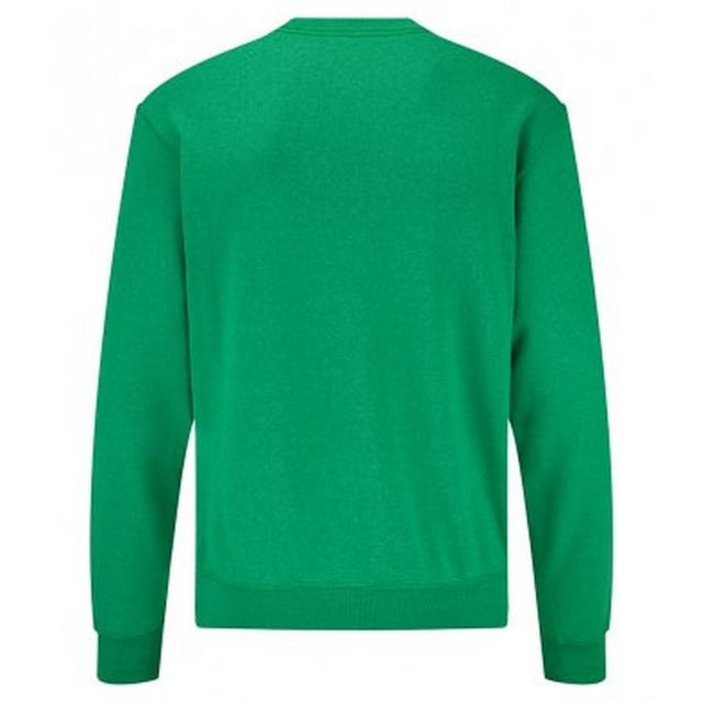 Material: 80% cotton/20% polyester. Cotton/elastane ribbed collar, cuffs and hem. Shoulder to shoulder taping. Cut out label. WRAP Certified Production.