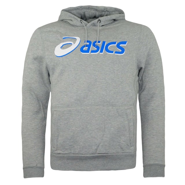 Asics Logo Mens Grey Hoodie
