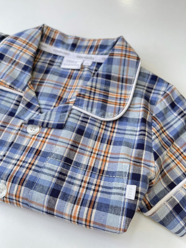 Elevate your little gentleman's sleepwear collection with our premium Boys' Cotton Check Traditional Summer Pyjamas! Crafted with the finest cotton fabric, these pyjamas blend comfort with timeless style, ensuring a cosy and stylish slumber every night.
Key Features:
