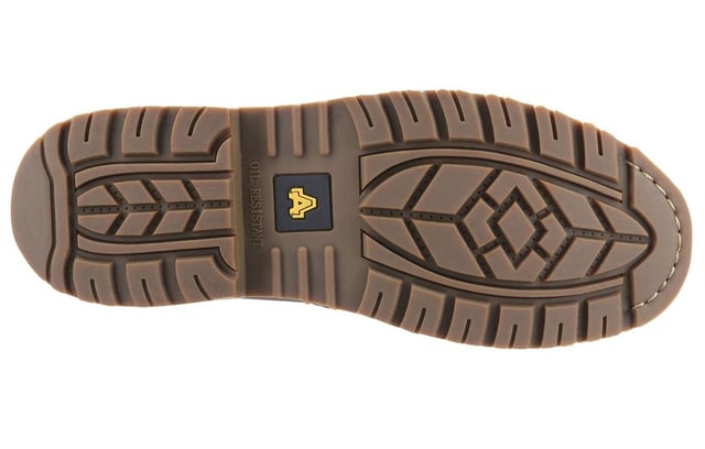 A tough Goodyear Welted leather safety boot with toe protection to 200J and penetration protection to 1100N. - Premium leather construction -Impact and compression resistant toe cap -Penetration resistance to 1100 Newtons -Slip resistance SRA - Resistance against slipping on ceramic surfaces covered with water and cleaning products