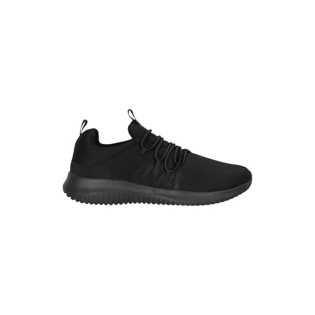 Lining: Mesh. Insole: EVA. Outsole: EVA. 3 Eyelets. Fabric Technology: Breathable, Lightweight. Pull Tab. Flat Heel. Cut: Low Cut. Design: Logo, Perforated. Toe Style: Round. Fastening: Bungee Lacing. Sole Features: Shock Absorbing.