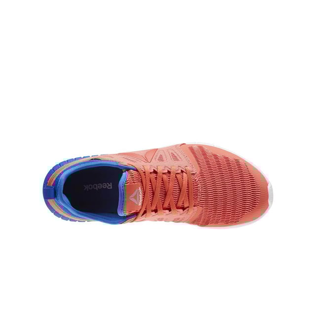 Reebok print smooth womens orange top