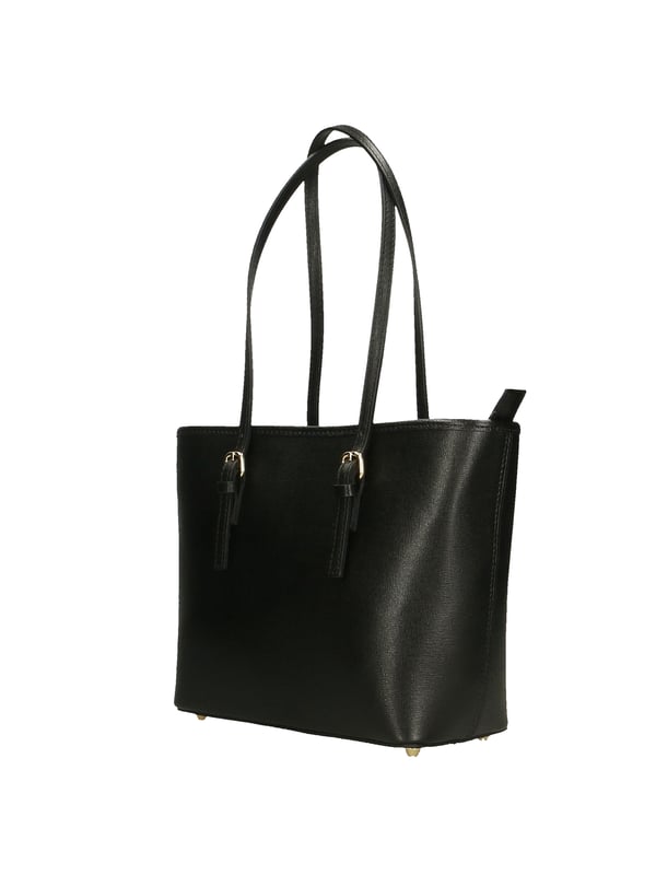 Bolso bandolera para mujer en piel genuina saffiano. Producto artesanal italiano. Hecho en Italia