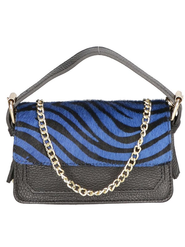 Bolso de mano de mujer de un compartimento, bandolera extraíble. Asa regulable y extraíble. Producto italiano elaborado artesanalmente en genuina piel Dollaro + Cavallino. Hecho en Italia