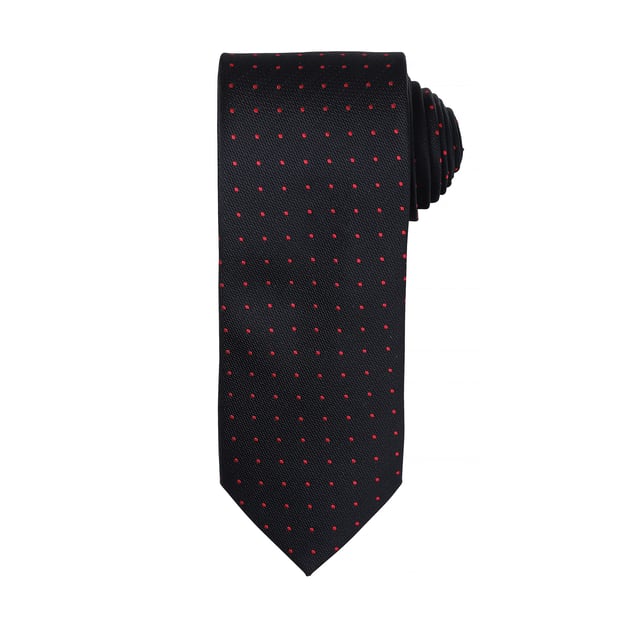 Business-Krawatte in voller Länge mit Mikropunktmuster. Breite: 3in/7.5cm, Länge: 57in/144cm. Nur Handwäsche. Material: 100% Polyester.
