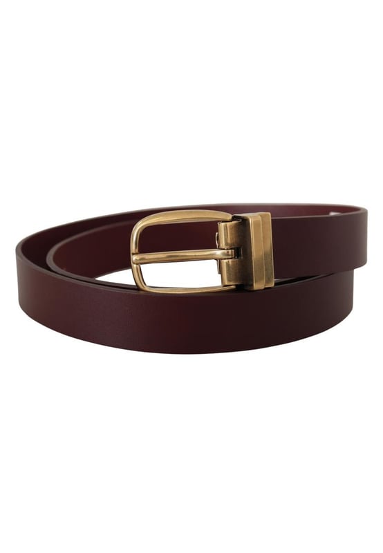 Brand new with tags
  100% Authentic Dolce & Gabbana
  Quality leather
  Gold metal buckle closure
  Unique eye-catching design
  Brown color
  Width: 2.5 cm
  Made in Italy
Material: Leather
