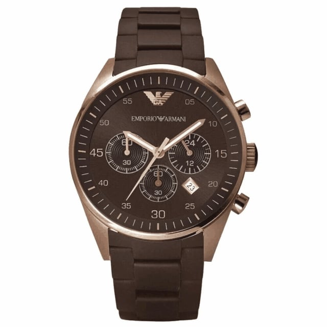 Emporio Armani AR5891 - Reloj para hombre cuarzo acero inoxidable• material: acero inoxidable• cristal: minèral• pulsera: acero inoxidable• correa: marrón oro• resistencia al agua: 50 m (5 ATM)• tamaño de la caja: 38 mm