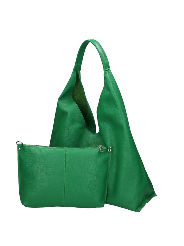 Bolso tote de hombro para mujer con bolso de mano interno con bandolera extraíble. Producto artesanal italiano en cuero genuino y paja. Hecho en Italia. Producto artesanal italiano. Hecho en Italia
