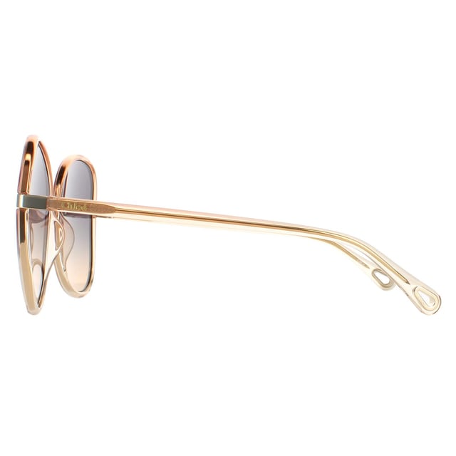 Las gafas de sol Chloe Butterfly Ladies Orange Crystal Blue Gradient Ch0030s Franky son un elegante estilo mariposa fabricado en acetato ligero. El logotipo de Chloe luce en las finas patillas para garantizar la autenticidad de la marca.