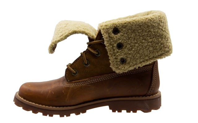 Timberland lace top up shearling boots