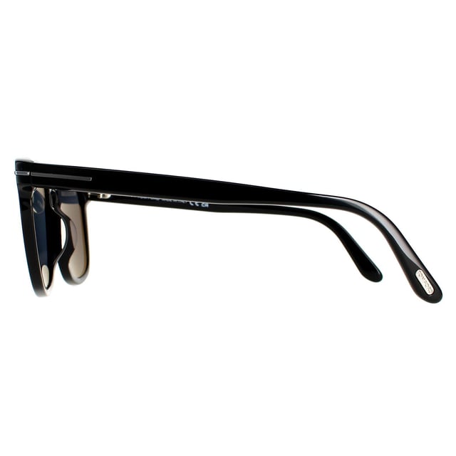 Tom Ford Rectangle Mens Black Grey Polarized FT0930-N Gerard Sunglasses are a classic rectangular shape crafted from premium acetate. Finished with a keyhole bridge and Tom Ford T logos on the temples.