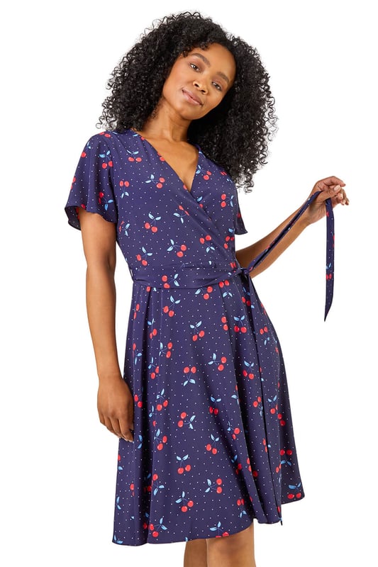 Cherry wrap around dress shop