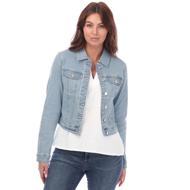 Vero Moda Luna denim jack voor dames, lichtblauw