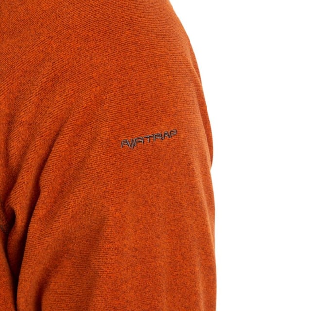 Gestrickt. 100% Polyester. 140gsm. Gestreiftes kationisches Mikrofleece mit Anti-Pilz-Beschichtung. 1/2 Reißverschluss am Hals Kontrast.