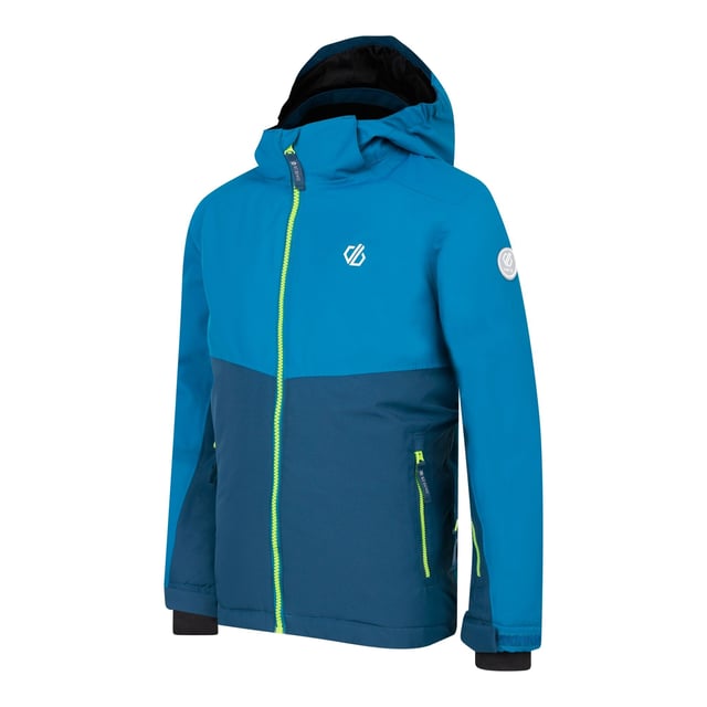 100% Polyester. Lining: Recycled Polyester. Design: Colour Block, Logo. Fabric Technology: Ared 10000, Breathable, High Warmth, PFC Free, PFOA Free, PFOS Free, Showerproof, Water Repellent, Waterproof. Cuff: Adjustable. Neckline: Hooded. Sleeve-Type: Long-Sleeved. Padded, Scrim Back Panel, Snowskirt, Taped Seams. Hood Features: Elasticated, Foldable. Pockets: Ski Pass Pocket, 2 Lower Pockets, Zip, 1 Inner Pocket, Stow Pocket. Fastening: Full Zip. 5-6 Years: 24 in. 9-10 Years: 28.5 in. 7-8 Years: 26 in. 11-12 Years: 31 in. 14 Years: 33 in. 15-16 Years: 36 in. 3-4 Years: 22.5 in. 13 Years: 32 in.