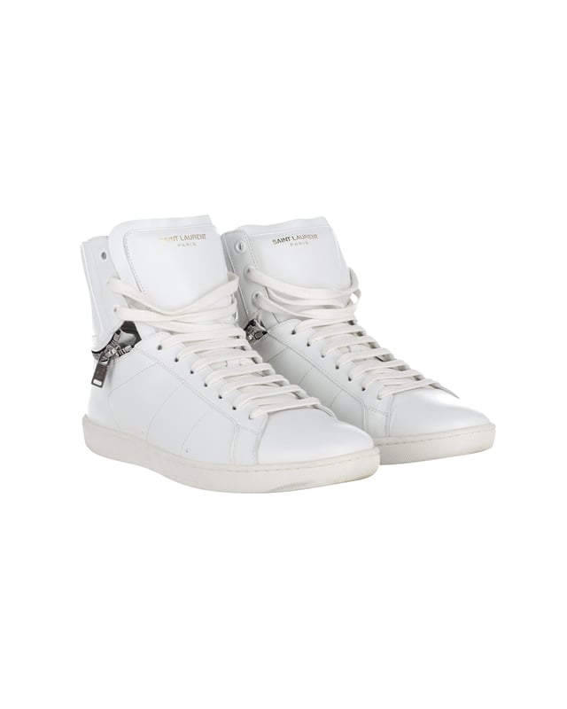 Saint laurent white high tops online