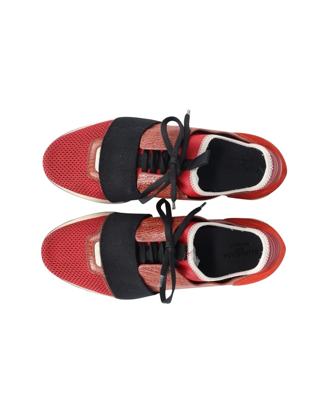 Balenciaga race runners black and red outlet