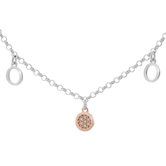 This dazzling Bracelet for Women from Orphelia  is the perfect gift to spoil yourself or a loved one. The Bracelet is made out of 925 Sterling Silver, colored Silver/Rose at Length: 18.5 cm weighing in at 2.8 grams with a Width of 1 cm at its widest point. The Orphelia 'Maite' Women's 925 Sterling Silver Bracelet - Silver/Rose ZA-7376 is delivered in a stunning gift box and carries a two year warranty.