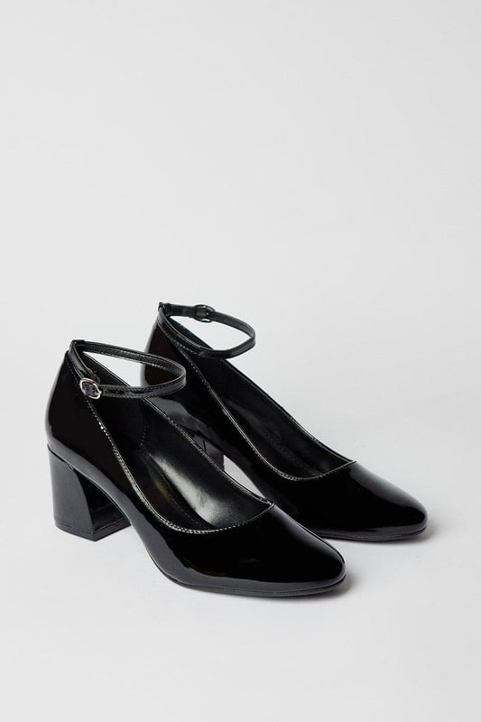 Court shoes with strap deals