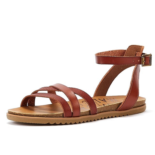 Blowfish Maylie Wood Dyecut Women s Brown Sandals