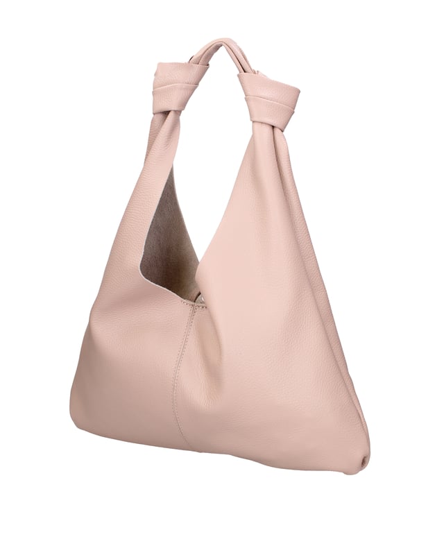 Bolso bandolera para mujer. El cierre es con botón magnético. Faltan bolsillos internos. Los bolsillos externos están ausentes. Falta la correa para el hombro. El mango es de cuero. Hay un compartimento interno. El material exterior es piel auténtica tipo dólar. Internamente está forrado en tejido 70% algodón - 30% poliéster. Medidas: 40x42x2 cm. Hecho en Italia