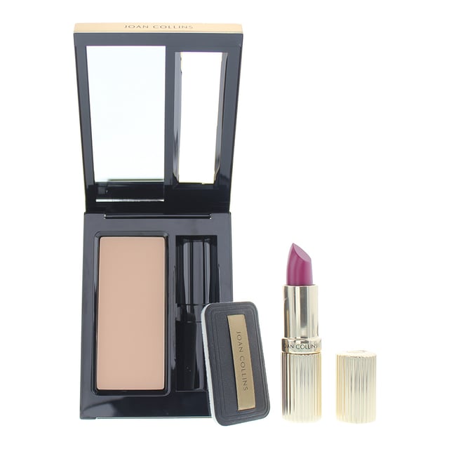 This beautifully designed compact duo brings the two ultimate make up essentials together - Meticulous Skin Perfecting Powder evens tone, regulates shine, hydrates and fills fine lines to make the skin look fabulous and a super hydrating, highly pigmented Divine Lips lipstick to add colour and protect the lips. Unique, elegant compact with mirror in lid and a powder puff..