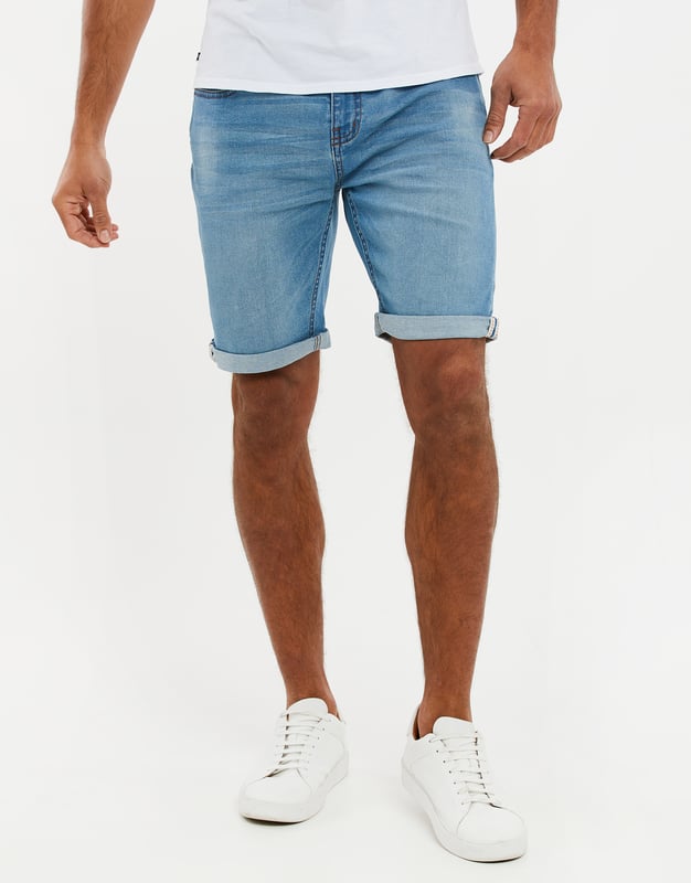 Straight fit 2024 denim shorts