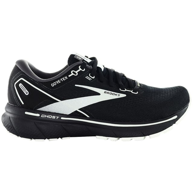Embark on your running journey with confidence in the Brooks Ghost 14 GTX Women's Black Running Trainers. Uniting cutting-edge technology with sleek design, these trainers are engineered to deliver an optimal blend of comfort, support, and weather protection for the dedicated female runner.

Key Features:

 GORE-TEXÂ® Technology:  Experience all-weather running with the GORE-TEXÂ® technology, providing waterproof and breathable protection against the elements.

 Superior Cushioning:   The Ghost 14 incorporates Brooks' advanced cushioning technology, offering a responsive and plush feel with each step to enhance your running experience.

 Stability and Support:   Engineered with a supportive structure, these trainers provide stability and support for your feet, ensuring a secure and comfortable fit during short sprints or long-distance runs.

 Durable Outsole:   The durable outsole provides excellent traction on different surfaces, ensuring longevity and reliable performance.

 Brooks Branding:   Look for the iconic Brooks logo, symbolizing the brand's dedication to quality and performance in the running community.

 Comfortable Fit:   Designed with the female runner in mind, these trainers offer a comfortable and secure fit, allowing you to focus on your run without distractions.

Running Performance:

 Responsive Ride:   The Ghost 14 delivers a responsive ride, facilitating a smooth transition from heel to toe during your runs.

 Adaptable to Terrain:   Whether you're running on the road or tackling trails, these trainers adapt to different terrains, offering reliable grip and support.

 All-Weather Performance:   With GORE-TEXÂ® technology, these trainers are equipped to handle various weather conditions, keeping your feet dry and comfortable.