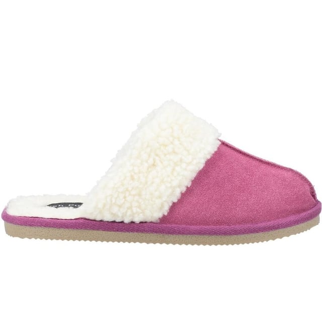 Upper: Suede. Lining: Faux Fur. Outsole: Synthetic. Fastening: Slip-on. Fabric Technology: Flexible. Faux Fur Sock, Hardwearing, Memory Foam Sock. Flat Heel. Cut: Low Cut. Design: Plain. Toe Style: Closed.