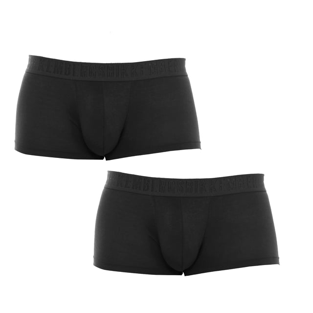 Bikkembergs brand boxers.
 Elastic rubber waistband, with the brand's name embroidered.
 Comfortable and breathable fabric.
 Anatomical front, with the ability to hold without squeezing.
 Seams seen in tone.
 Composition: 97% Viscose, 3% Elastane
 Care:
Wash at maximum temperature 30º.
 -Do not use bleach.
 -Do not dry clean.
 -Allows the use of an iron.