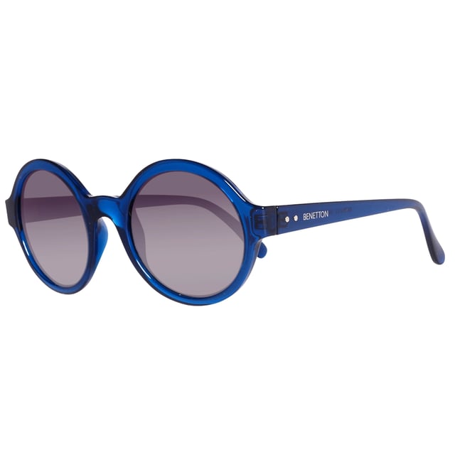 Benetton Vrouwen Zonnebril BE985S03 - Materiaal: Geïnjecteerd - Kleur frame: Blauw - Afmetingen: 53/15/140 mm (Diameter lens / Brug formaat / Lengte veren)