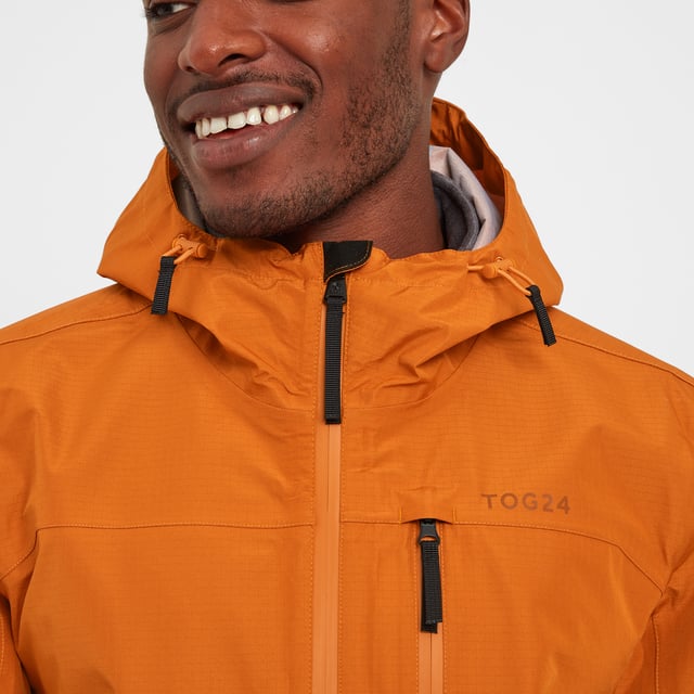 Briercliffe Mens Waterproof Jacket Dark Orange