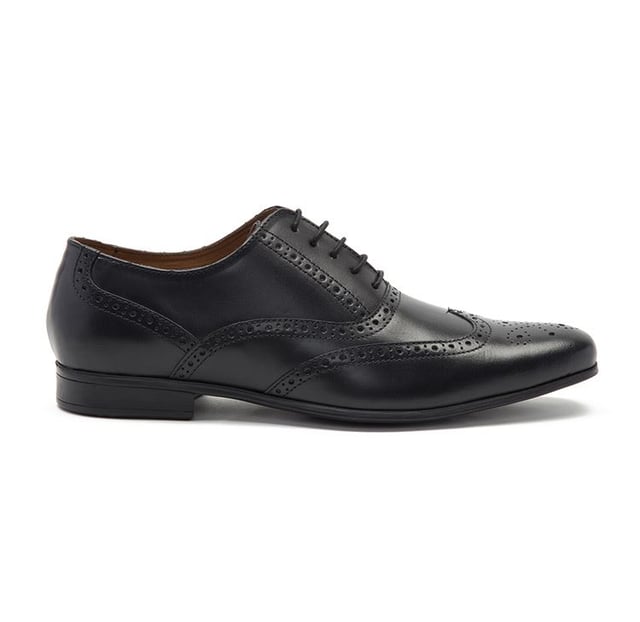 Thomas Crick Men's 'Cardew' Brogue Leather Shoes - Classic Wingtip Formal Shoes In Black Or Tan
