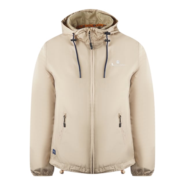 Beige zipper deals closure active coat