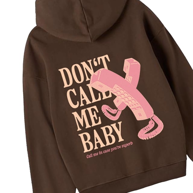 Brushed Oversize Brown Hoodie

 Do you know when there is someone who just seeing their number on the screen already stresses you out? This hoodie is for that occasion. A clear message for sailors of your new #StressOut mood.

 Your new first commandment #StressOut and #DontCallMeBaby

 Composition:
 100% Cotton Spun, combed and brushed

 Weight: 320
 Composition: 100% Cotton Spun, combed and brushed
 Care:
Wash at maximum temperature 30º.
 Iron at low temperature.
 You can use a dryer.
 Do not use bleach.