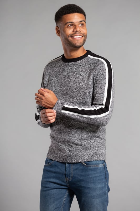 Contrast sleeve jumper online