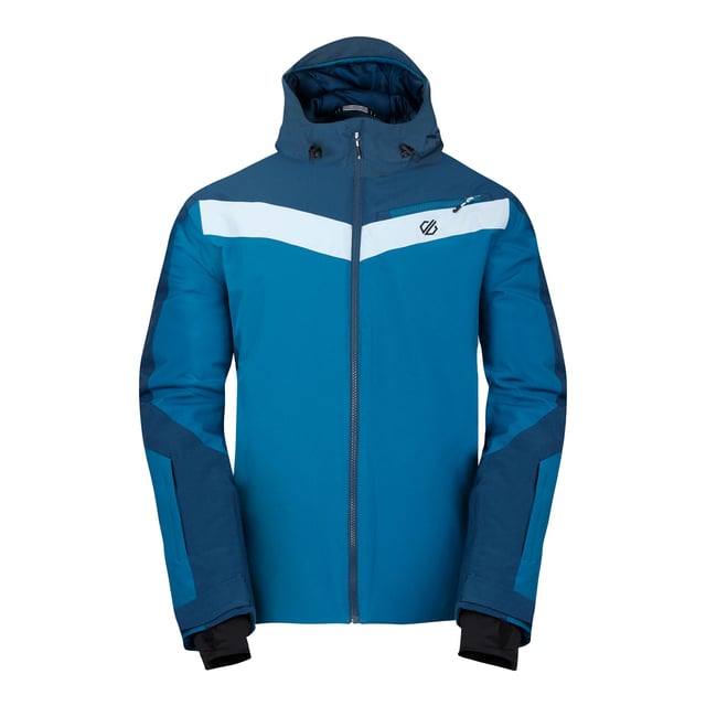Lining: Recycled Polyester. Fabric: Stretch. Design: Contrast, Logo. Fabric Technology: ARED 30/30, Breathable, Durable, PFC Free, PFOA Free, PFOS Free, Showerproof, Water Repellent, Waterproof. Cuff: Adjustable, Touch Fastening Tab. High Warmth, Padded, Scrim Back Panel, Taped Seams. Neckline: Hooded. Sleeve-Type: Long-Sleeved. Hood Features: Concealed Toggle Adjuster, Grown On Hood, Technical. Pockets: 1 Chest Pocket, 2 Lower Pockets, Ski Pass Pocket, Zip. Fastening: Full Zip. 30000g/m²/24hrs. Waterproof Rating: 30000mm. Hem: Adjustable. Sustainability: Made from Recycled Materials. L: 42 in. 5XL: 57 in.