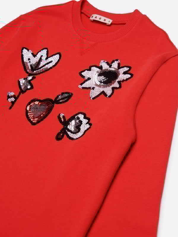 Introducing the Girls Applique Dress in Red by Marni, an essential addition to your little one's wardrobe for AW2024. Crafted with impeccable attention to detail, this dress is perfect for standing out in style. Here's why it's a must-have: Exquisite Design: Features vibrant hand-sewn appliques that capture the essence of playful elegance. Premium Fabric: Made from luxurious materials, offering comfort and durability for all-day wear. Versatile Style: Perfect for special occasions or casual chic, a versatile staple in red.Elevate your girl's fashion game with Marni's latest creation. Order today!